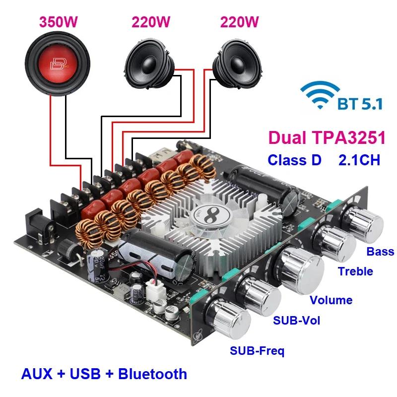 2*220 W+350 W TPA3251     2.1 ä Class D USB  ī    ׷  